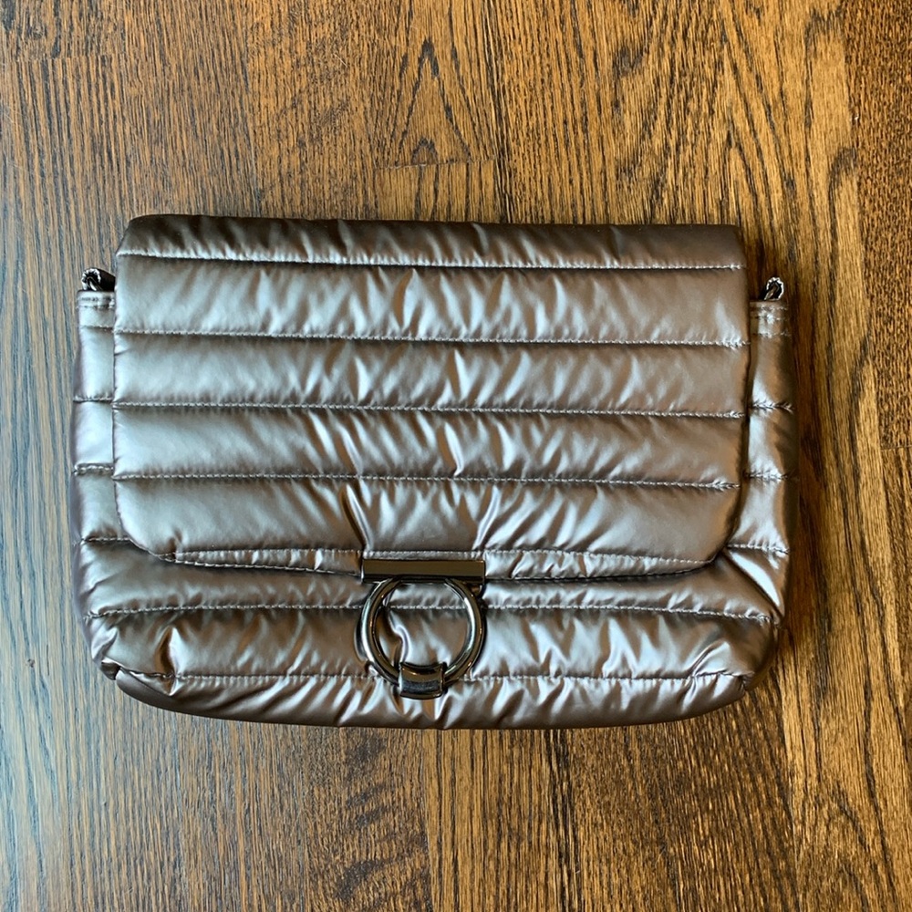 NWOT Think Roylyn Pearl Pyrite Quilted Puffer Bum Bag
